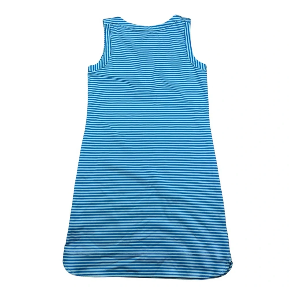 VINEYARD VINES: Girl’s Striped Blue Sleeveless Dress -Size Medium (10-12)